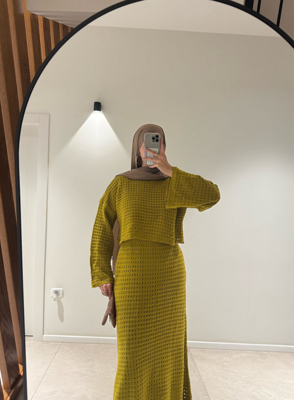 Velura skirt set