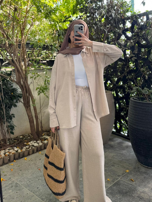 Linen travel set